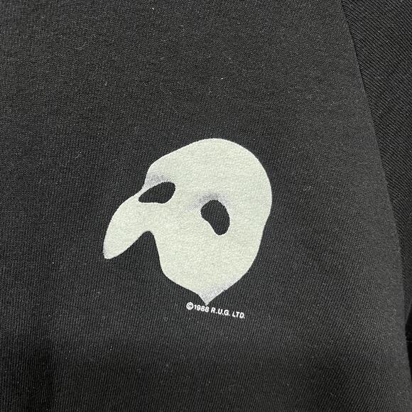 Phantom Of Opera Sweatshirt Medium Glow In The Dark Theatre London Vintage 80s - Picture 4 of 8